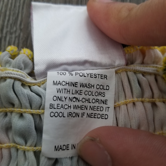 Lele For Kids Floral Halter Shirred Top Size 7/8 - Picture 9 of 9